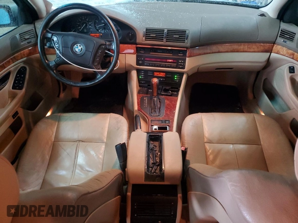 1998 BMW 5 Series 528iA with VIN WBADD6328WBW40098, listed as a Copart auction lot 52914675 with 249,562 mi miles and Salvage Title. Bid and sale history available at carsss.com. Image 8.