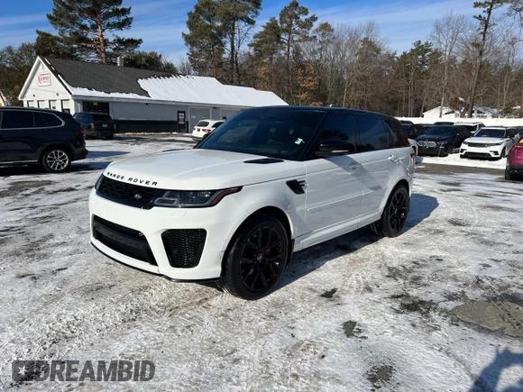 2021 Land Rover Range Rover Sport SVR with VIN SALWZ2RE4MA761665, listed as a Copart auction lot 42854065 with 111,581 mi miles and Clean Title. Bid and sale history available at carsss.com. Image 2.
