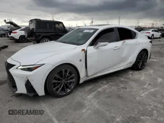 2022 Lexus IS 350 F Sport with VIN JTHGZ1E25N5023397, listed as a Copart auction lot 51678905 with 61,161 mi miles and Salvage title. Bid and sale history available at DreamBid. Image 1.