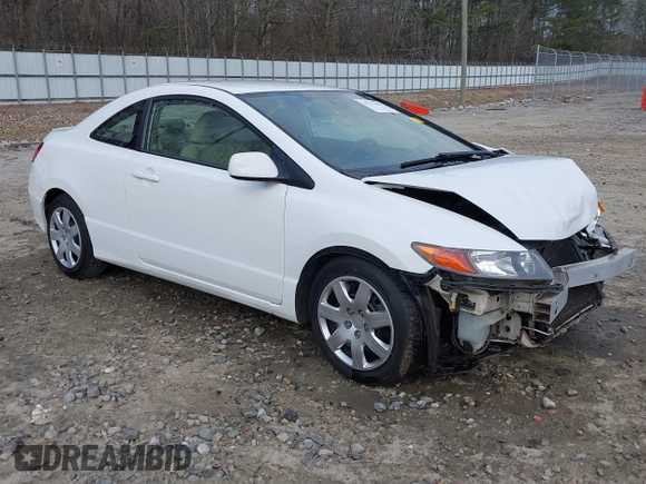 2006 Honda Civic Cpe LX with VIN 2HGFG126X6H501741, listed as a IAAI auction lot 41717607 with 86,030 mi miles. Bid and sale history available at carsss.com. Image 1.