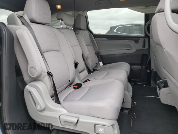 2023 Honda Odyssey EX with VIN 5FNRL6H55PB076665, listed as a Copart auction lot 57663235 with 19,346 mi miles and Salvage title. Bid and sale history available at DreamBid. Image 11.