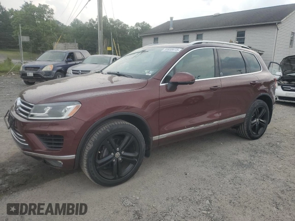 2017 Volkswagen Touareg Wolfsburg Edition с VIN WVGRF7BPXHD005361, выставлен на аукционе Copart как лот 59959415 с пробегом 24 982 миль миль и Списание • Salvage title. История ставок и продаж доступна на DreamBid. Изображение 1.