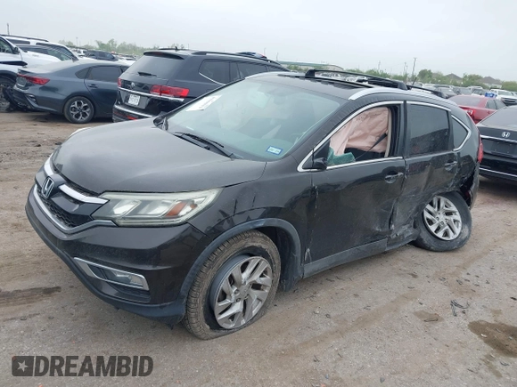 2015 Honda CR-V EX-L with VIN 2HKRM3H76FH512226, listed as a IAAI auction lot 41868812 with 75,175 mi miles and . Bid and sale history available at carsss.com. Image 18.