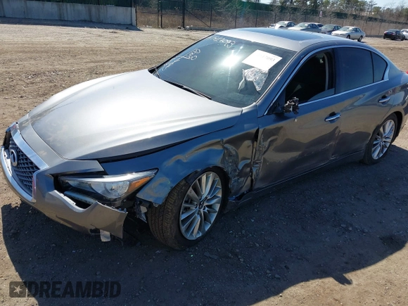 2021 Infiniti Q50 Luxe with VIN JN1EV7BR5MM751785, listed as a IAAI auction lot 41817093 with 48,331 mi miles and . Bid and sale history available at DreamBid. Image 6.