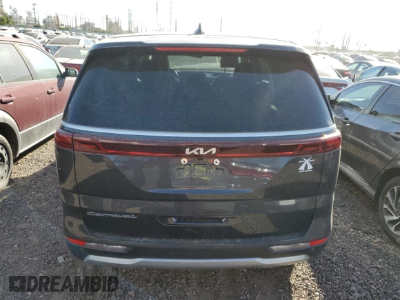 2022 Kia Carnival LXS with VIN KNDNB4H38N6171203, listed as a Copart auction lot 73063604 with 58,371 mi miles and Salvage Title. Bid and sale history available at carsss.com. Image 6.