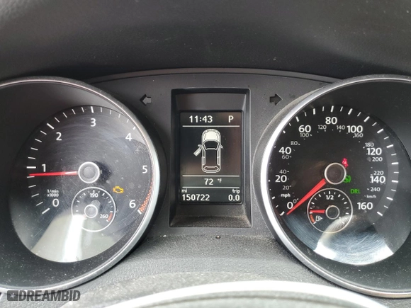 2014 Volkswagen Jetta SportWagen TDI w/Sunroof & Nav with VIN 3VWPL7AJ9EM601771, listed as a Copart auction lot 57813204 with 150,722 mi miles and Salvage Title. Bid and sale history available at carsss.com. Image 9.