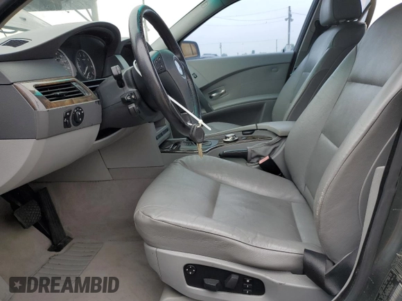2004 BMW 5 Series 530i with VIN WBANA73564B058592, listed as a Copart auction lot 60579655 with 108,128 mi miles and Clean title. Bid and sale history available at DreamBid. Image 7.
