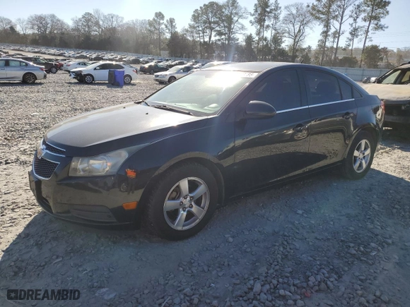 2012 Chevrolet Cruze LT w/1LT with VIN 1G1PF5SC0C7323406, listed as a Copart auction lot 46543185 with 189,865 mi miles and Salvage Title. Bid and sale history available at carsss.com. Image 1.