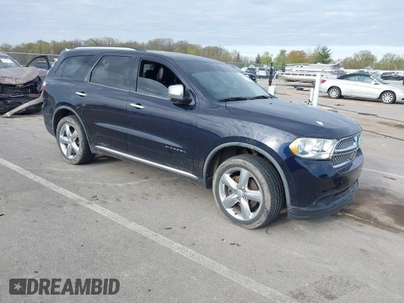 2011 Dodge Durango Citadel with VIN 1D4RE5GG5BC648477, listed as a IAAI auction lot 42129103 with 166,956 mi miles and . Bid and sale history available at DreamBid. Image 1.