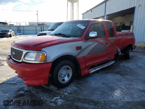 2002 Ford F-150 XL with VIN 2FTRX07W52CA52460, listed as a Copart auction lot 41694215 with 0 mi miles and Salvage Title. Bid and sale history available at carsss.com. Image 1.