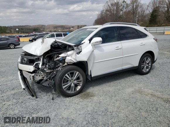 2015 Lexus RX 350 with VIN 2T2ZK1BA6FC190944, listed as a Copart auction lot 50055605 with 265,000 mi miles and Salvage Title. Bid and sale history available at carsss.com. Image 1.