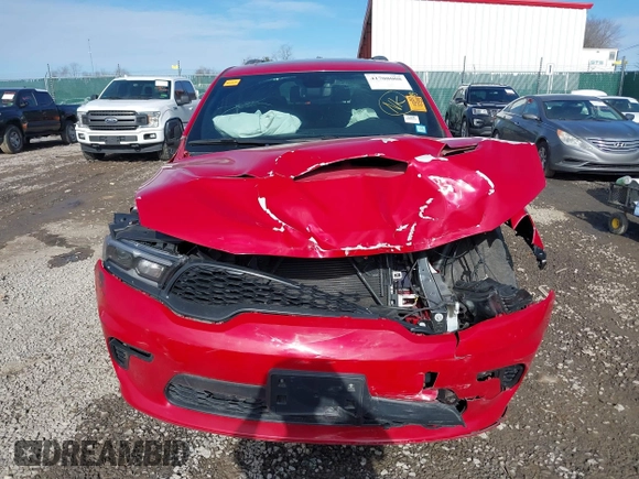 2021 Dodge Durango GT Plus with VIN 1C4RDJDG4MC751003, listed as a IAAI auction lot 41708008 with 26,097 mi miles and . Bid and sale history available at DreamBid. Image 13.