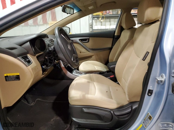 2011 Hyundai Elantra Ltd with VIN KMHDH4AE7BU146821, listed as a Copart auction lot 85974474 with 0 mi miles and Salvage Title. Bid and sale history available at carsss.com. Image 7.