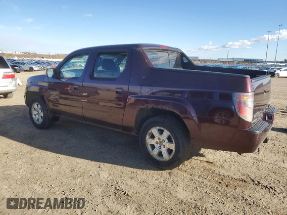 2008 Honda Ridgeline RTL with VIN 2HJYK16568H002540, listed as a Copart auction lot 76833764 with 0 mi miles and Clean Title. Bid and sale history available at carsss.com. Image 2.