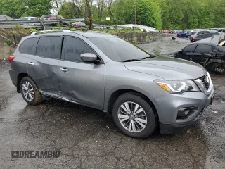 2020 Nissan Pathfinder S with VIN 5N1DR2AM0LC644908, listed as a Copart auction lot 56165085 with 48,331 mi miles and Salvage title. Bid and sale history available at DreamBid. Image 4.