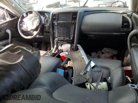 2020 Infiniti QX80 LUXE with VIN JN8AZ2NE0L9255374, listed as a Copart auction lot 69885614 with 169,060 mi miles and Salvage Title. Bid and sale history available at carsss.com. Image 8.