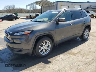 2015 Jeep Cherokee Latitude with VIN 1C4PJLCS0FW707387, listed as a Copart auction lot 48953465 with 140,965 mi miles and Salvage Title. Bid and sale history available at carsss.com. Image 1.