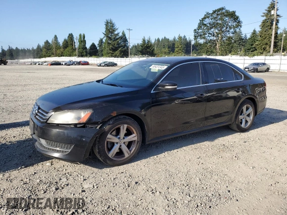 2014 Volkswagen Passat SE with VIN 1VWBT7A34EC107881, listed as a Copart auction lot 65431345 with 106,432 mi miles and Salvage title. Bid and sale history available at DreamBid. Image 1.