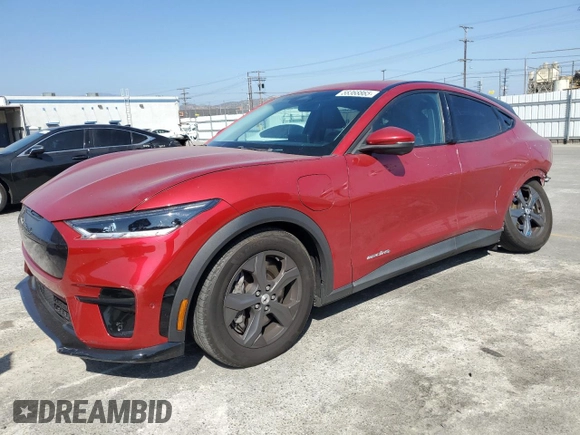 2021 Ford Mustang Mach-E Select with VIN 3FMTK1SS9MMA59428, listed as a Copart auction lot 58368865 with 46,718 mi miles and Salvage title. Bid and sale history available at DreamBid. Image 1.