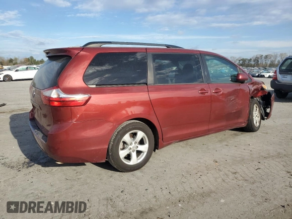 2016 Toyota Sienna LE AAS with VIN 5TDKK3DC6GS749952, listed as a Copart auction lot 51091725 with 341,063 mi miles and Salvage Title. Bid and sale history available at carsss.com. Image 3.