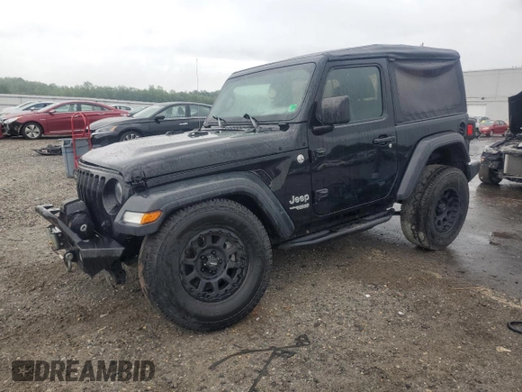 2020 Jeep Wrangler Sport S with VIN 1C4GJXAN7LW343890, listed as a Copart auction lot 63363335 with 74,179 mi miles and Salvage title. Bid and sale history available at DreamBid. Image 1.