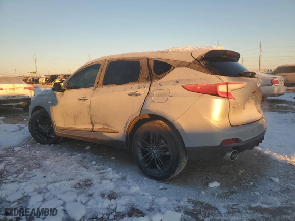 2023 Acura RDX w/A-Spec Package with VIN 5J8TC1H62PL006458, listed as a Copart auction lot 87893995 with 9,407 mi miles and Salvage Title. Bid and sale history available at carsss.com. Image 2.
