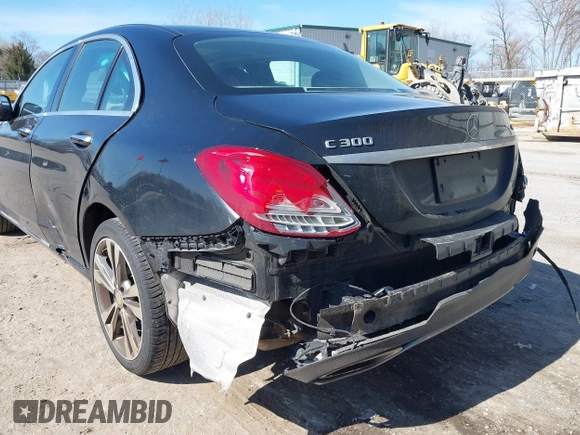 2017 Mercedes-Benz C 300 with VIN 55SWF4KB7HU184461, listed as a IAAI auction lot 41761593 with 55,161 mi miles and . Bid and sale history available at carsss.com. Image 20.