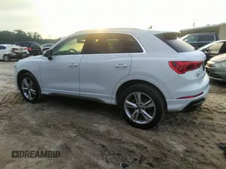 2022 Audi Q3 S line Premium Plus with VIN WA1EECF35N1035137, listed as a IAAI auction lot 42279961 with 43,458 mi miles and . Bid and sale history available at DreamBid. Image 14.