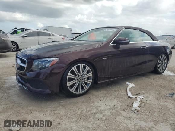 2018 Mercedes-Benz E-Class E 400 with VIN WDD1K6FB8JF023038, listed as a Copart auction lot 74779064 with 0 mi miles and Salvage Title. Bid and sale history available at carsss.com. Image 1.