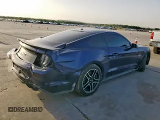 2020 Ford Mustang GT with VIN 1FA6P8CF0L5130233, listed as a Copart auction lot 57166475 with 75,523 mi miles and Salvage title. Bid and sale history available at DreamBid. Image 3.