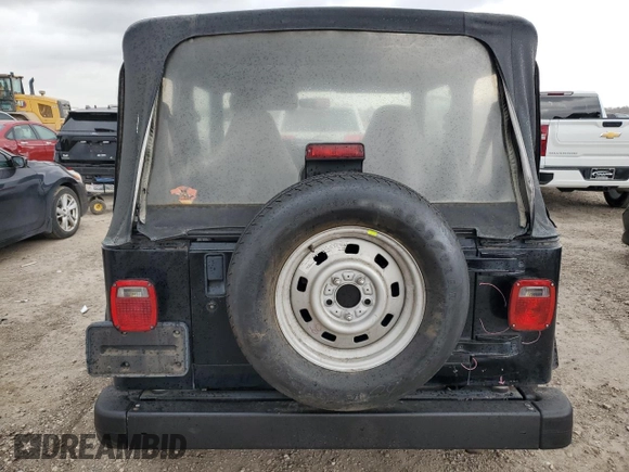 1998 Jeep Wrangler SE with VIN 1J4FY29P2WP776252, listed as a Copart auction lot 46415865 with 96,215 mi miles and Salvage Title. Bid and sale history available at carsss.com. Image 6.