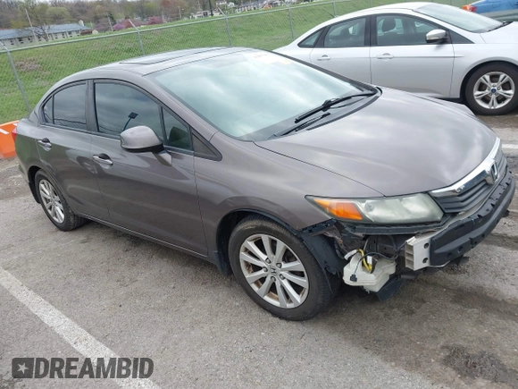 2012 Honda Civic EX-L with VIN 2HGFB2F95CH516460, listed as a IAAI auction lot 41897905 with 222,739 mi miles and . Bid and sale history available at DreamBid. Image 1.