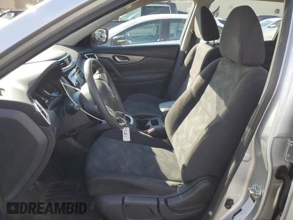 2015 Nissan Rogue SV with VIN KNMAT2MVXFP591564, listed as a Copart auction lot 48333455 with 77,453 mi miles and Salvage Title. Bid and sale history available at DreamBid. Image 7.