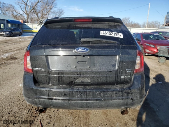 2014 Ford Edge SEL with VIN 2FMDK4JC9EBB85985, listed as a Copart auction lot 46152195 with 136,808 mi miles and Salvage Title. Bid and sale history available at carsss.com. Image 6.