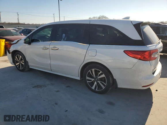 2020 Honda Odyssey Elite with VIN 5FNRL6H91LB037293, listed as a Copart auction lot 45844985 with Not Provided miles and Salvage Title. Bid and sale history available at DreamBid. Image 2.