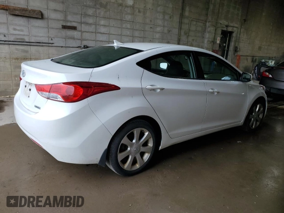 2012 Hyundai Elantra Limited z VIN 5NPDH4AE1CH099527, wystawiony jako Copart lot #58546635 z przebiegiem 153 363 mil mil oraz Czysty tytuł • Clean title. Historia ofert i sprzedaży dostępna na DreamBid. Obrazek 3.