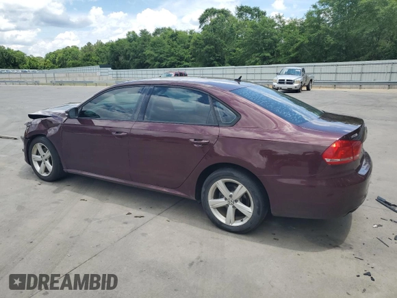 2013 Volkswagen Passat S with VIN 1VWAP7A35DC032218, listed as a Copart auction lot 56232645 with 222,722 mi miles and Salvage title. Bid and sale history available at DreamBid. Image 2.