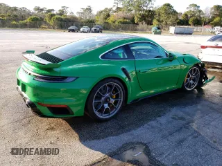 2021 Porsche 911 Turbo S with VIN WP0AD2A92MS258662, listed as a Copart auction lot 41111254 with 10,407 mi miles. Bid and sale history available at carsss.com. Image 3.