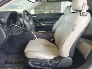 2011 Lexus IS 350 C with VIN JTHFE2C24B2506442, listed as a Copart auction lot 58697855 with 122,795 mi miles and Salvage title. Bid and sale history available at DreamBid. Image 7.