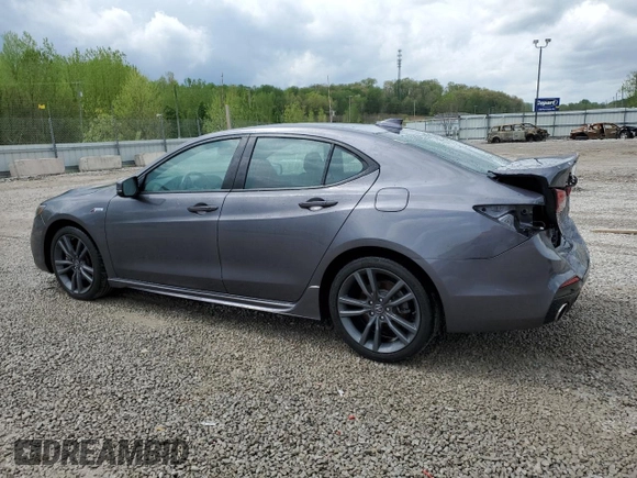 2019 Acura TLX w/A-Spec Pkg with VIN 19UUB2F66KA006855, listed as a Copart auction lot 53539355 with 65,236 mi miles and Salvage Title. Bid and sale history available at carsss.com. Image 2.