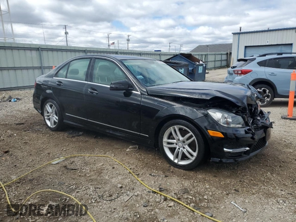 2014 Mercedes-Benz C 300 Sport with VIN WDDGF8AB2EA950282, listed as a Copart auction lot 52581065 with 84,664 mi miles and Salvage Title. Bid and sale history available at DreamBid. Image 4.