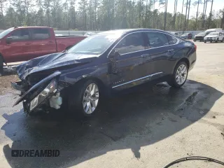 2018 Chevrolet Impala Premier with VIN 2G1125S37J9146141, listed as a Copart auction lot 48738635 with 108,377 mi miles and Salvage Title. Bid and sale history available at DreamBid. Image 1.