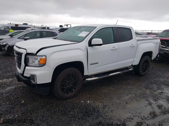 2022 GMC Canyon 4WD Elevation with VIN 1GTG6CENXN1184089, listed as a IAAI auction lot 41771909 with 12,277 mi miles. Bid and sale history available at carsss.com. Image 2.