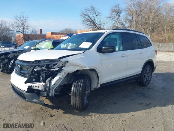 2022 Honda Pilot Sport with VIN 5FNYF6H39NB082905, listed as a IAAI auction lot 41739027 with 74,661 mi miles. Bid and sale history available at carsss.com. Image 20.