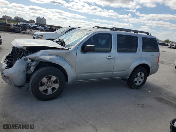 2011 Nissan Pathfinder Silver with VIN 5N1AR1NNXBC618685, listed as a Copart auction lot 48965615 with 112,150 mi miles and Salvage Title. Bid and sale history available at carsss.com. Image 1.