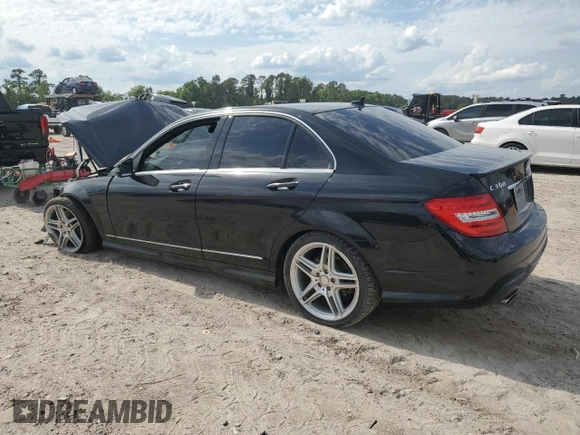 2013 Mercedes-Benz C 350 Sport with VIN WDDGF5HB2DA779911, listed as a Copart auction lot 56221375 with 184,066 mi miles and Salvage title. Bid and sale history available at DreamBid. Image 2.