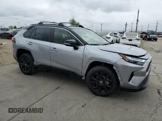 2024 Toyota RAV4 Hybrid XSE with VIN JTME6RFV1RD563804, listed as a Copart auction lot 55598135 with 4,079 mi miles and Salvage Title. Bid and sale history available at DreamBid. Image 4.