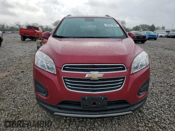 2015 Chevrolet Trax LT with VIN KL7CJRSB3FB117918, listed as a Copart auction lot 54357805 with 54,579 mi miles and Salvage Title. Bid and sale history available at carsss.com. Image 5.