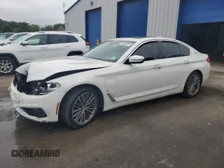 2018 BMW 5 Series 530e xDrive with VIN WBAJB1C55JB374344, listed as a Copart auction lot 59900875 with Not provided miles and Salvage title. Bid and sale history available at DreamBid. Image 1.