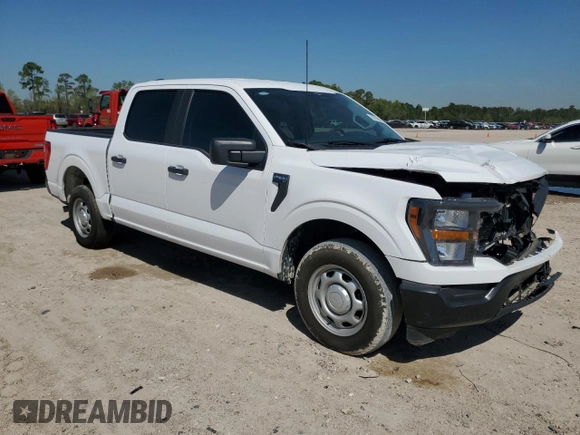 2023 Ford F-150 XL with VIN 1FTEW1C5XPKF56011, listed as a Copart auction lot 50724605 with 25,420 mi miles and Salvage title. Bid and sale history available at DreamBid. Image 4.